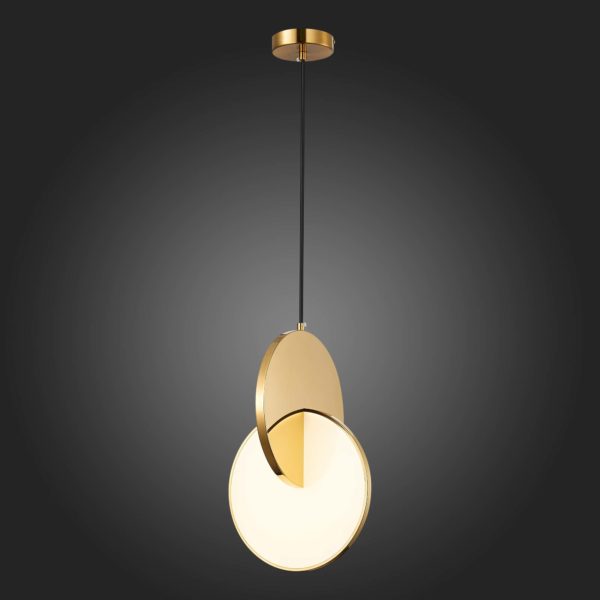 SL6107.203.01 Светильник подвесной ST-Luce Золотистый/Белый Золотистый LED 1*14W 3000K Eclisse — изображение 6