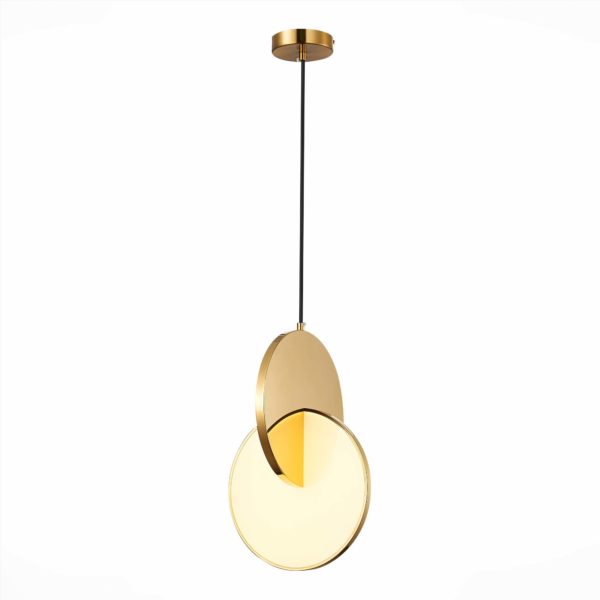 SL6107.203.01 Светильник подвесной ST-Luce Золотистый/Белый Золотистый LED 1*14W 3000K Eclisse — изображение 3