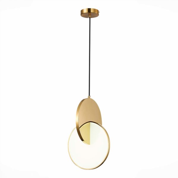 SL6107.203.01 Светильник подвесной ST-Luce Золотистый/Белый Золотистый LED 1*14W 3000K Eclisse — изображение 4