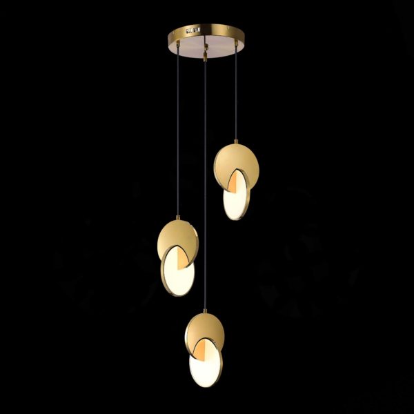 SL6107.203.03 Светильник подвесной ST-Luce Золотистый/Белый Золотистый LED 3*12W 3000K Eclisse — изображение 4