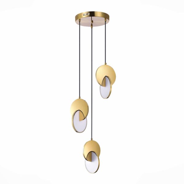 SL6107.203.03 Светильник подвесной ST-Luce Золотистый/Белый Золотистый LED 3*12W 3000K Eclisse — изображение 2