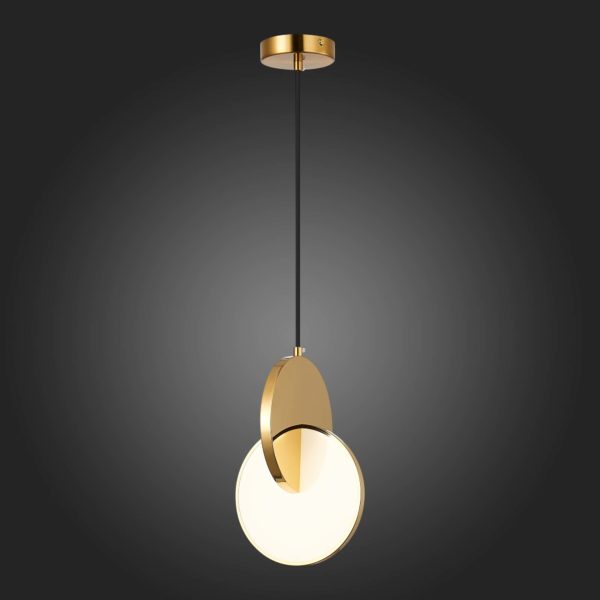 SL6107.213.01 Светильник подвесной ST-Luce Золотистый/Белый Золотистый LED 1*12W 3000K Eclisse — изображение 6