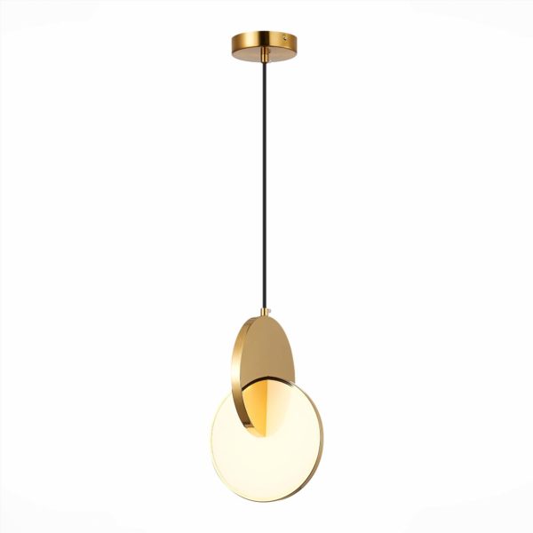 SL6107.213.01 Светильник подвесной ST-Luce Золотистый/Белый Золотистый LED 1*12W 3000K Eclisse — изображение 3