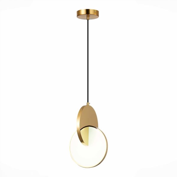 SL6107.213.01 Светильник подвесной ST-Luce Золотистый/Белый Золотистый LED 1*12W 3000K Eclisse — изображение 4