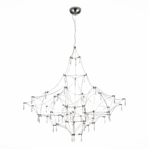 SL797.113.114 Люстра подвесная ST-Luce Хром, Прозрачный LED 114*0,45W 3000K GRAVETTA — изображение 2