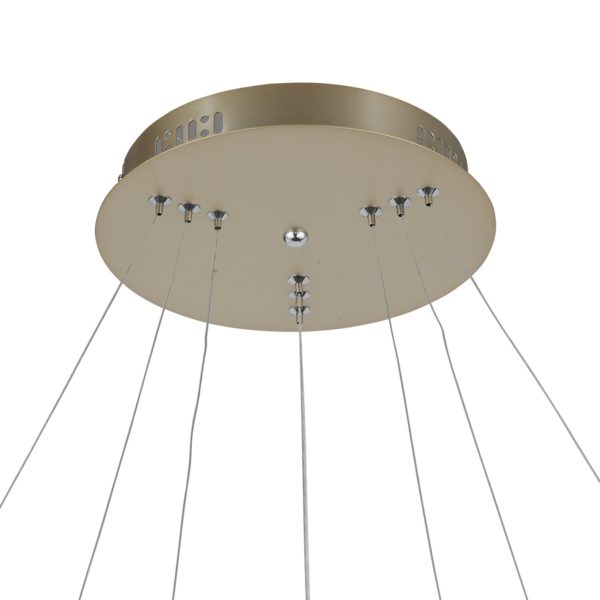 SL904.203.03 Люстра подвесная ST-Luce Золотистый/Белый LED 3*16,6W 4000K ERTO — изображение 3