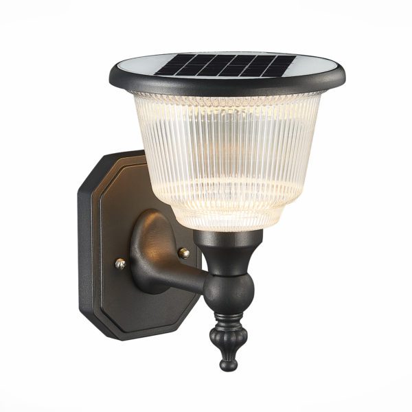 SL9502.401.01 Светильник уличный настенный ST-Luce Черный/Черный, Прозрачный LED 1*2W 3000-6000K SOLARIS — изображение 3