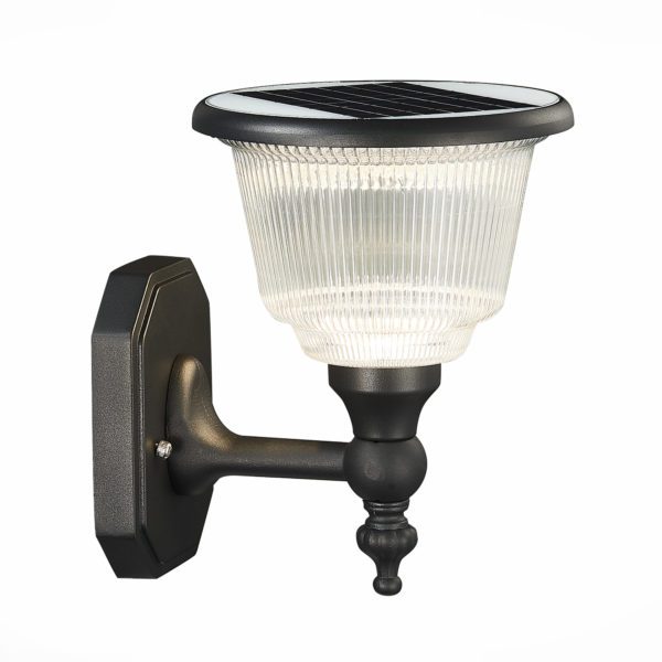 SL9502.401.01 Светильник уличный настенный ST-Luce Черный/Черный, Прозрачный LED 1*2W 3000-6000K SOLARIS — изображение 5