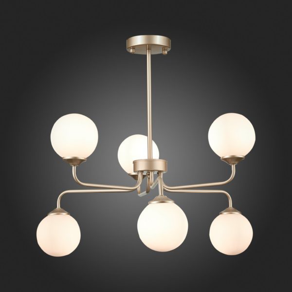 SLE106203-06 Светильник подвесной ST-Luce Золотистый/Белый G9 LED 6*5W REDJINO — изображение 5