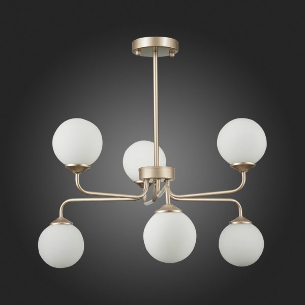 SLE106203-06 Светильник подвесной ST-Luce Золотистый/Белый G9 LED 6*5W REDJINO — изображение 6
