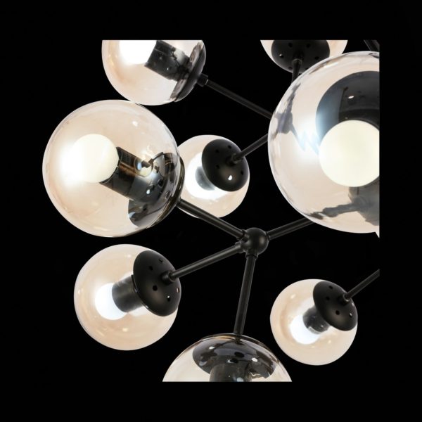 SLE154913-18 Светильник подвесной Черный/Янтарный E14 18*60W LACOTTA — изображение 6