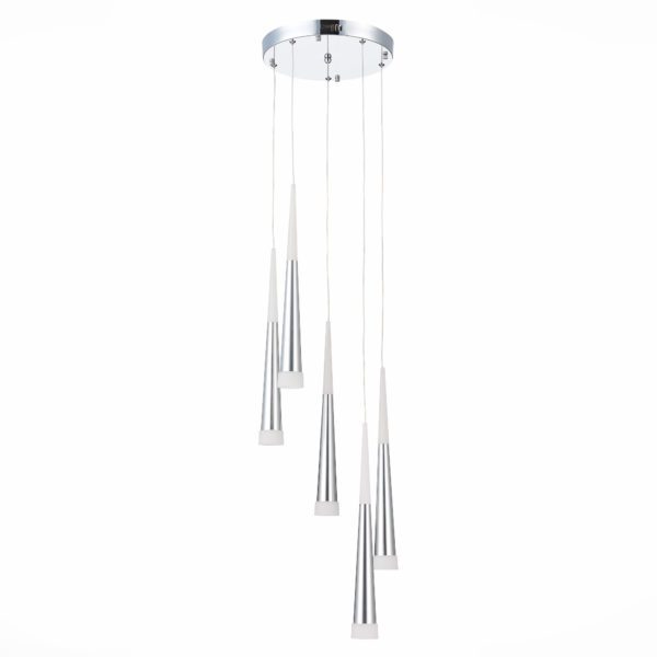 SLE200113-05 Светильник подвесной Хром/Хром, Белый LED 5*7W 4000K ORPELO — изображение 2