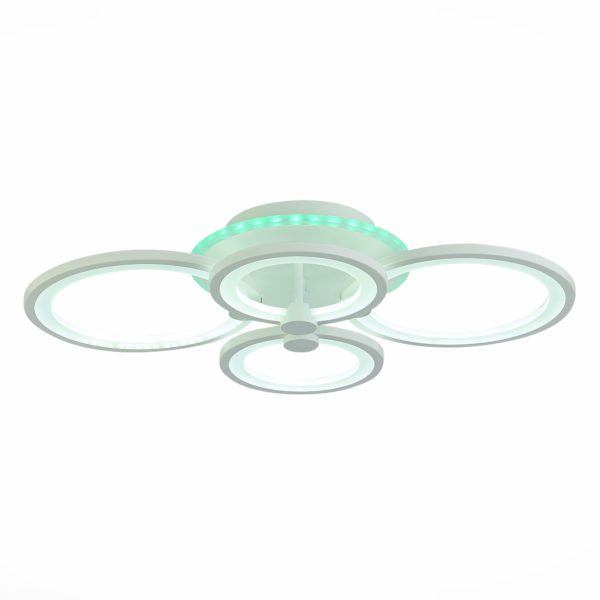 SLE200352-04RGB Светильник потолочный Белый/Белый LED 1*100W RGB 8W 3000-6000K LETO — изображение 3