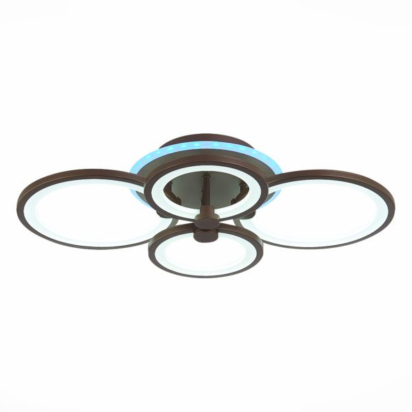 SLE200372-04RGB Светильник потолочный Кофейный/Белый LED 1*100W RGB 8W 3000-6000K LETO — изображение 2