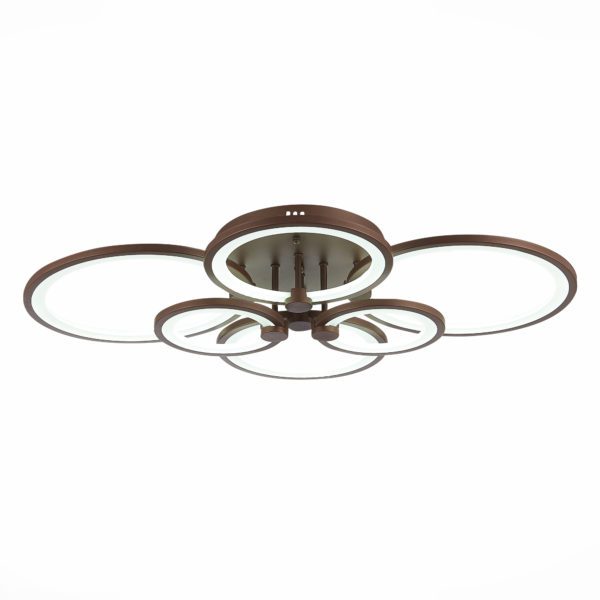 SLE200372-06 Светильник потолочный Кофейный/Белый LED 1*168W 3000-6000K LETO — изображение 3