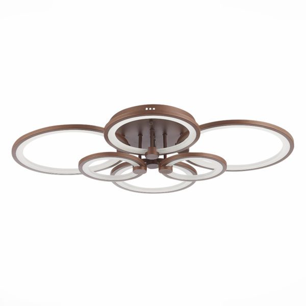 SLE200372-06 Светильник потолочный Кофейный/Белый LED 1*168W 3000-6000K LETO — изображение 4