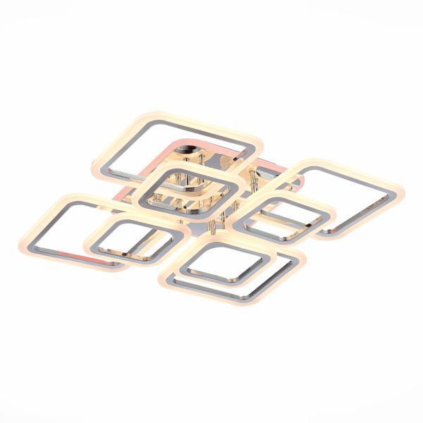 SLE200412-08RGB Светильник потолочный Хром/Белый LED 1*176W RGB 10W 3000-6000K QUTRO — изображение 2