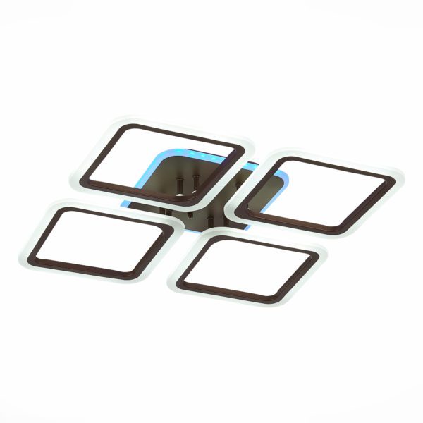 SLE200472-04RGB Светильник потолочный Кофейный/Белый LED 1*112W RGB 8W 3000-6000K QUTRO — изображение 3