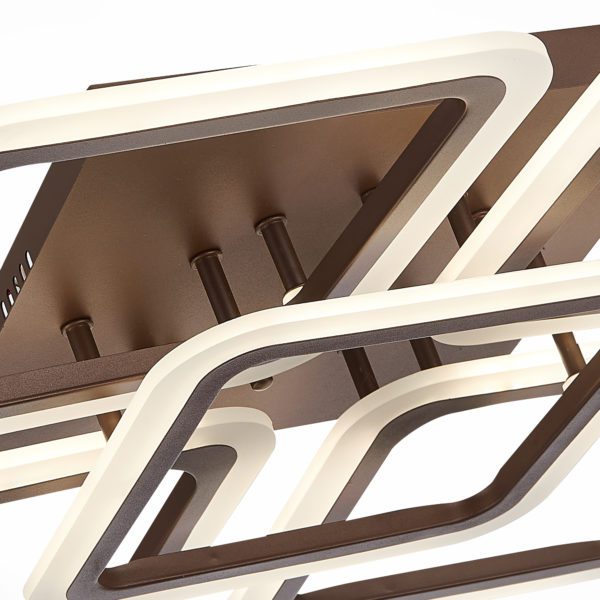 SLE200472-05 Светильник потолочный Кофейный/Белый LED 1*140W 3000-6000K QUTRO — изображение 5