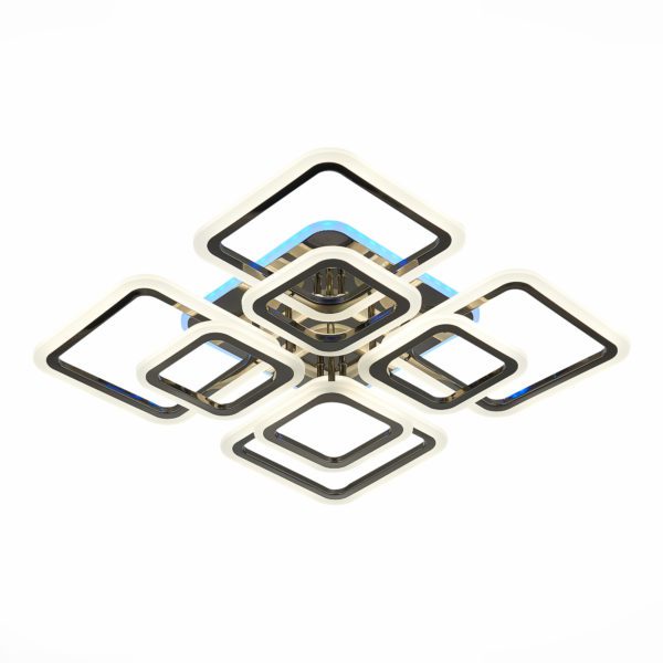 SLE200482-08RGB Светильник потолочный Темный хром/Белый LED 1*176W RGB 10W 3000-6000K QUTRO — изображение 6