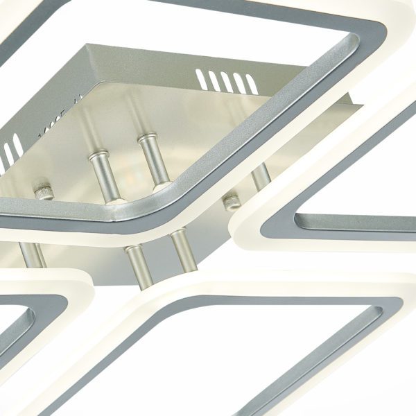 SLE200492-04 Светильник потолочный Серебристый/Белый LED 1*112W 3000-6000K QUTRO — изображение 5