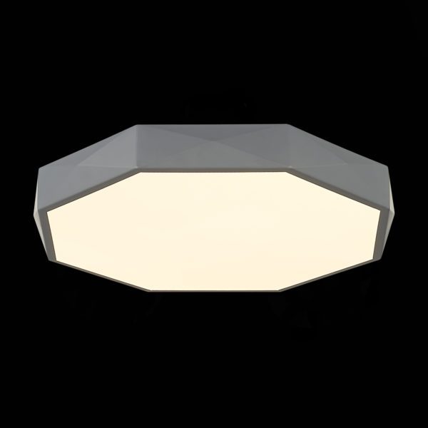 SLE200872-01 Светильник потолочный Серый/Белый LED 1*45W 3000K/4000K/6000K RONDO — изображение 6