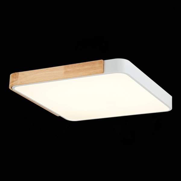 SLE201252-01 Светильник потолочный Белый, Светлое дерево/Белый LED 1*42W 3000K/4000K/6000K FESTA — изображение 5