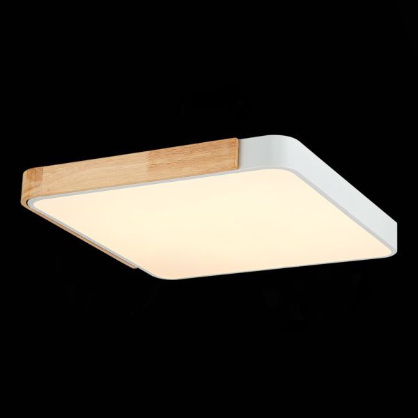 SLE201252-01 Светильник потолочный Белый, Светлое дерево/Белый LED 1*42W 3000K/4000K/6000K FESTA — изображение 6