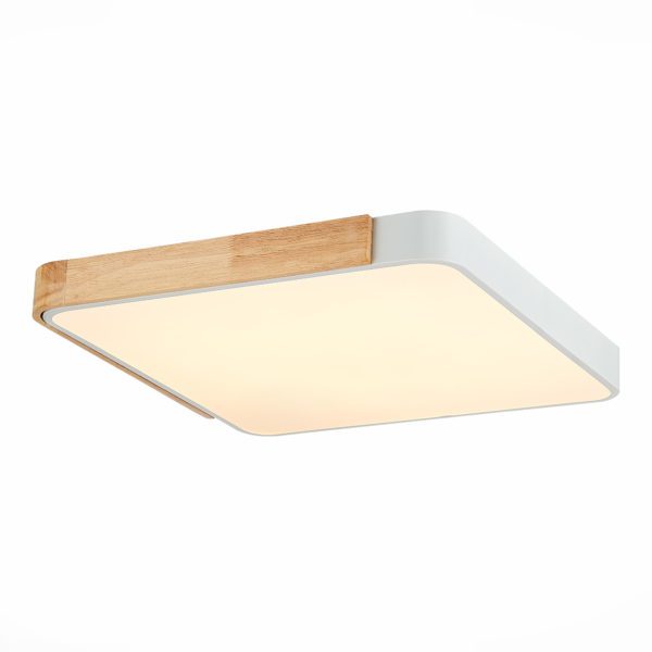 SLE201252-01 Светильник потолочный Белый, Светлое дерево/Белый LED 1*42W 3000K/4000K/6000K FESTA — изображение 2