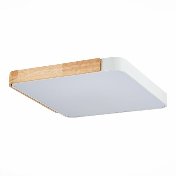 SLE201252-01 Светильник потолочный Белый, Светлое дерево/Белый LED 1*42W 3000K/4000K/6000K FESTA — изображение 4