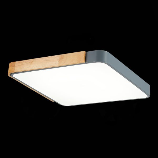 SLE201272-01 Светильник потолочный Серый, Светлое дерево/Белый LED 1*42W 3000K/4000K/6000K FESTA — изображение 5