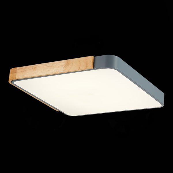 SLE201272-01 Светильник потолочный Серый, Светлое дерево/Белый LED 1*42W 3000K/4000K/6000K FESTA — изображение 6