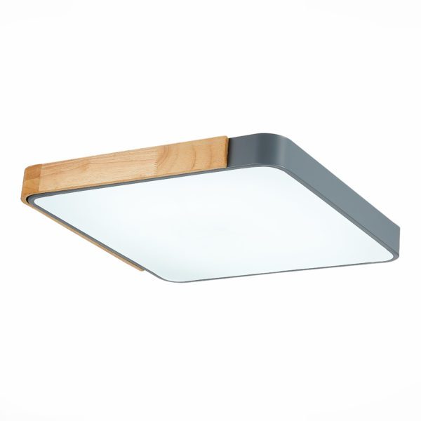 SLE201272-01 Светильник потолочный Серый, Светлое дерево/Белый LED 1*42W 3000K/4000K/6000K FESTA — изображение 3