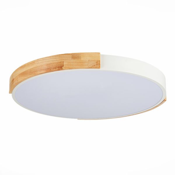SLE201352-01 Светильник потолочный Белый, Светлое дерево/Белый LED 1*40W 3000K/4000K/6000K DELIA — изображение 4