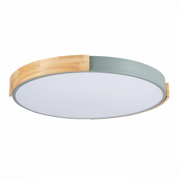 SLE201372-01 Светильник потолочный Серый, Светлое дерево/Белый LED 1*40W 3000K/4000K/6000K DELIA — изображение 4