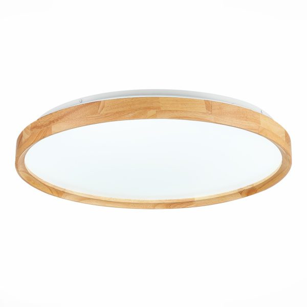 SLE201382-01 Светильник потолочный Светлое дерево/Белый LED 1*40W 3000K/4000K/6000K DELIA — изображение 3