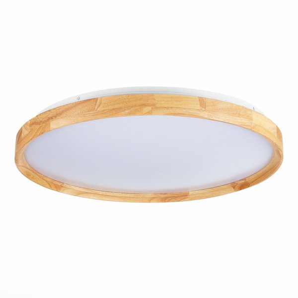 SLE201382-01 Светильник потолочный Светлое дерево/Белый LED 1*40W 3000K/4000K/6000K DELIA — изображение 4