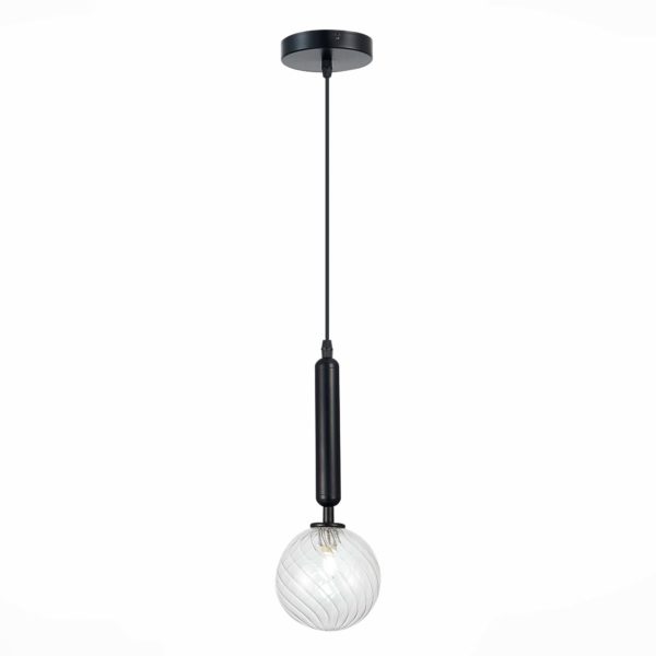 SLE220343-01 Подвес Черный/Прозрачный G9 1*5W Salerno