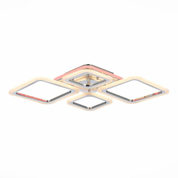 SLE500112-04RGB Светильник потолочный Хром/Белый LED 1*88W RGB 8W 3000-6000K SAMURO — изображение 2