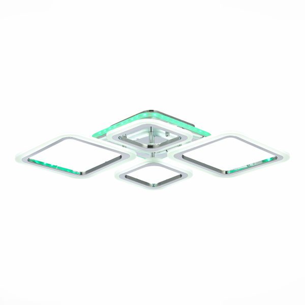 SLE500112-04RGB Светильник потолочный Хром/Белый LED 1*88W RGB 8W 3000-6000K SAMURO — изображение 3