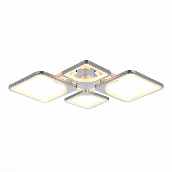 SLE500312-04RGB Светильник потолочный Хром/Белый LED 1*112W RGB 8W 3000-6000K GIURA — изображение 2