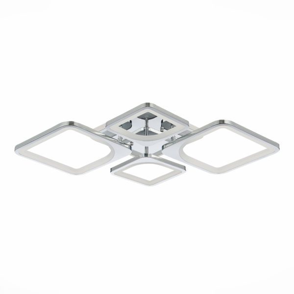 SLE500312-04RGB Светильник потолочный Хром/Белый LED 1*112W RGB 8W 3000-6000K GIURA — изображение 4