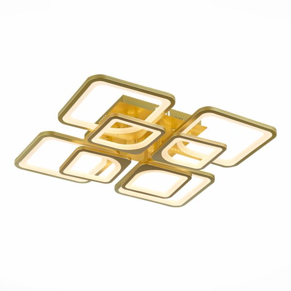 SLE500422-08 Светильник потолочный Золотистый/Белый LED 1*224W 3000-6000K VALIA — изображение 2