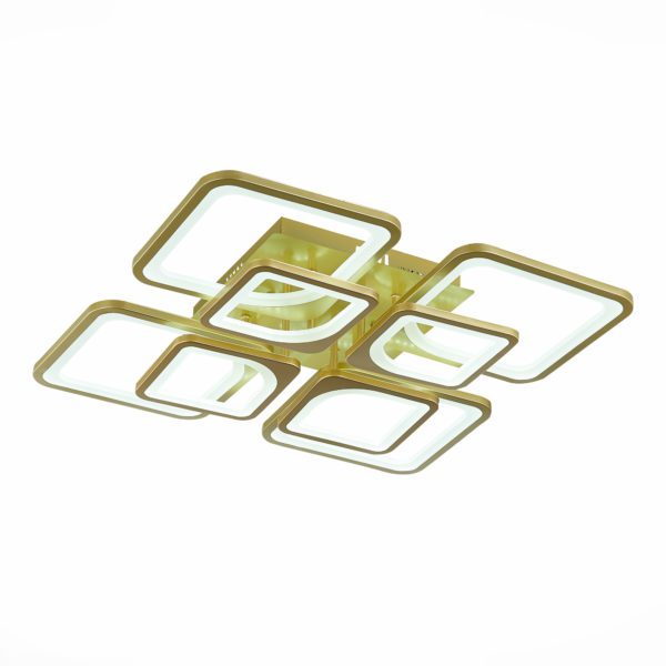 SLE500422-08 Светильник потолочный Золотистый/Белый LED 1*224W 3000-6000K VALIA — изображение 3