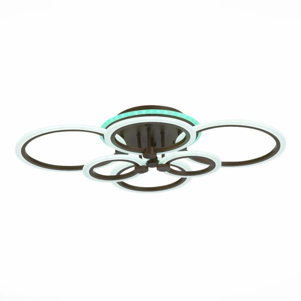 SLE500572-06RGB Светильник потолочный Кофейный/Белый LED 1*132W RGB 8W 3000-6000K CERINA — изображение 3