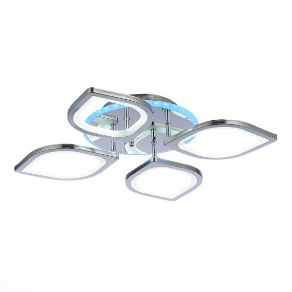SLE501012-04RGB Светильник потолочный Хром/Белый LED 1*80W RGB 7W 3000-6000K RITA — изображение 3