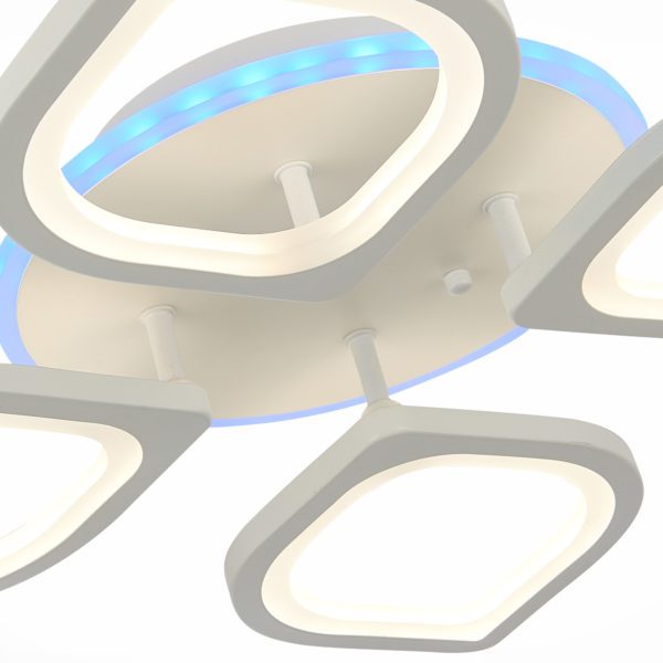 SLE501052-04RGB Светильник потолочный Белый/Белый LED 1*80W RGB 7W 3000-6000K RITA — изображение 5