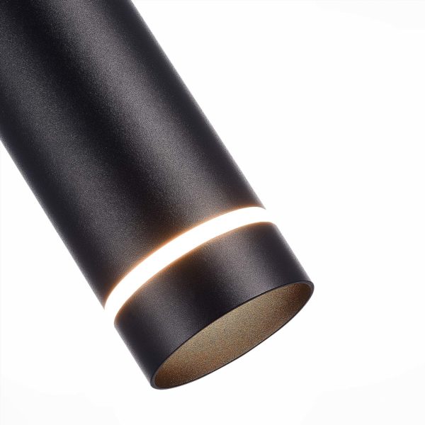 ST115.433.12 Светильник подвесной Черный LED 1*12W 3000K 936Lm Ra>90 120° IP20 D80xH300 165-265V ST115 — изображение 3