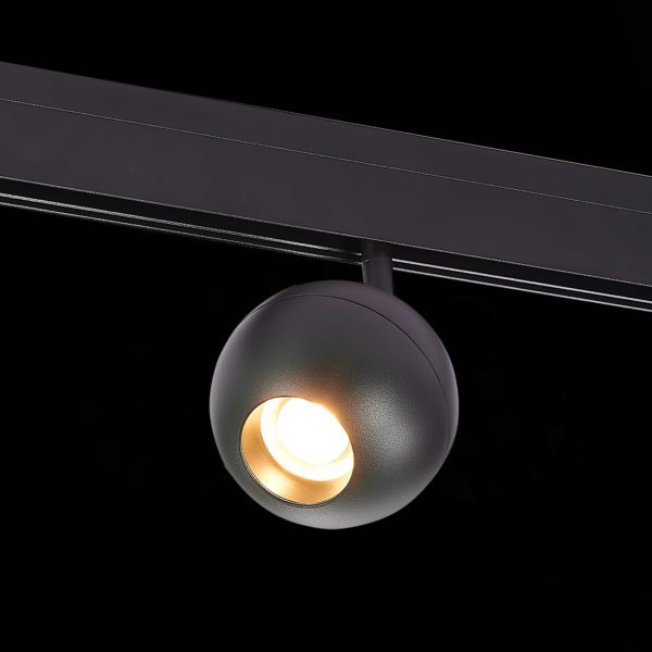 ST354.436.12 Магнитный трековый светильник Черный LED 1*12W 3000K 680Lm Ra>80 36° IP20 L120xW100xH195 48V ST354 — изображение 4