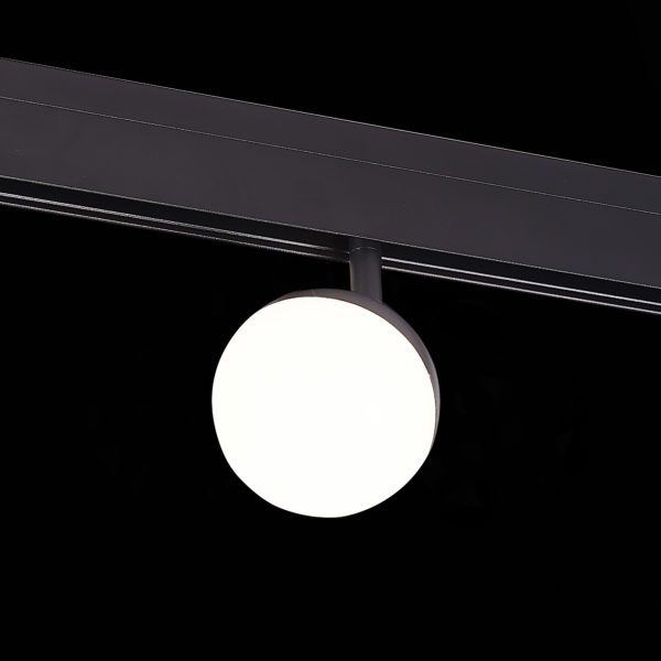 ST358.446.07 Магнитный трековый светильник Черный LED 1*7W 4000K 520Lm Ra>80 120° IP20 L120xW90xH192 48V ST358 — изображение 4